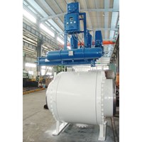 Gas Over Oil Actuated Ball Valve